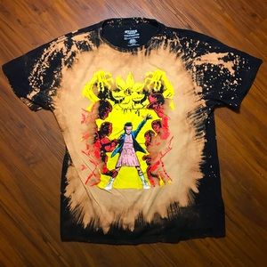 Stranger Things Eleven Bleach Distress Art T Shirt
